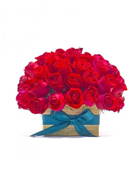 COFRE DE ROSAS ROJAS